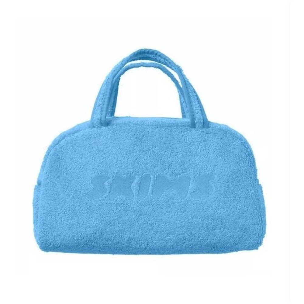 Skims Blue Terry Cloth Handbag